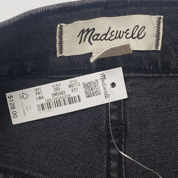Madewell Petite Perfect Vintage Jean Lunar Wash Women's Size 27P Slim High-Rise - Picture 2 of 16